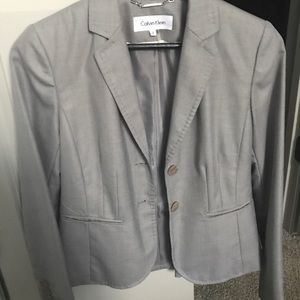 Gray, Calvin Klein business suit